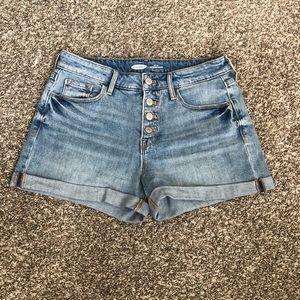 Old Navy high waisted button fly jean shorts